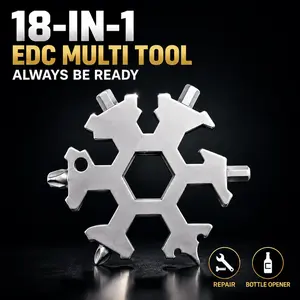 18-in-1 EDC Multi Tool Keychain – Pocket Survival Gadget, Always Ready