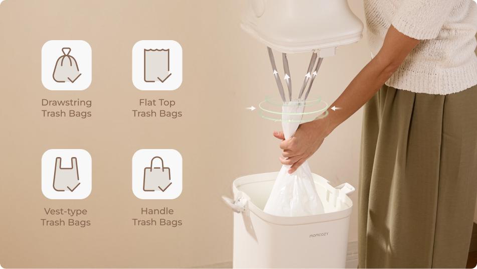 Diaper Pail – Odor-Locking Waste Disposal for the Modern Nursery Designed for parents navigating the daily realities of diaper changes, this diaper pail transforms how nurseries manage waste. DP01