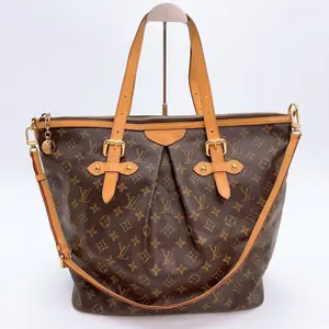 Pre-owned Louis Vuitton leather Tote Bags Monogram Palermo GM