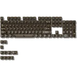 Womier Clear keycaps,Transparent Crystal keycap Set,Shine Through MDA Profile for Cherry Mx Switches Mechanical Keyboard