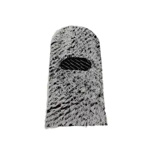 Balaclava Distressed Ski Mask Women and Men Hairy Face Distressed Beanie Black and White Style, Pooh Shiesty for Winter