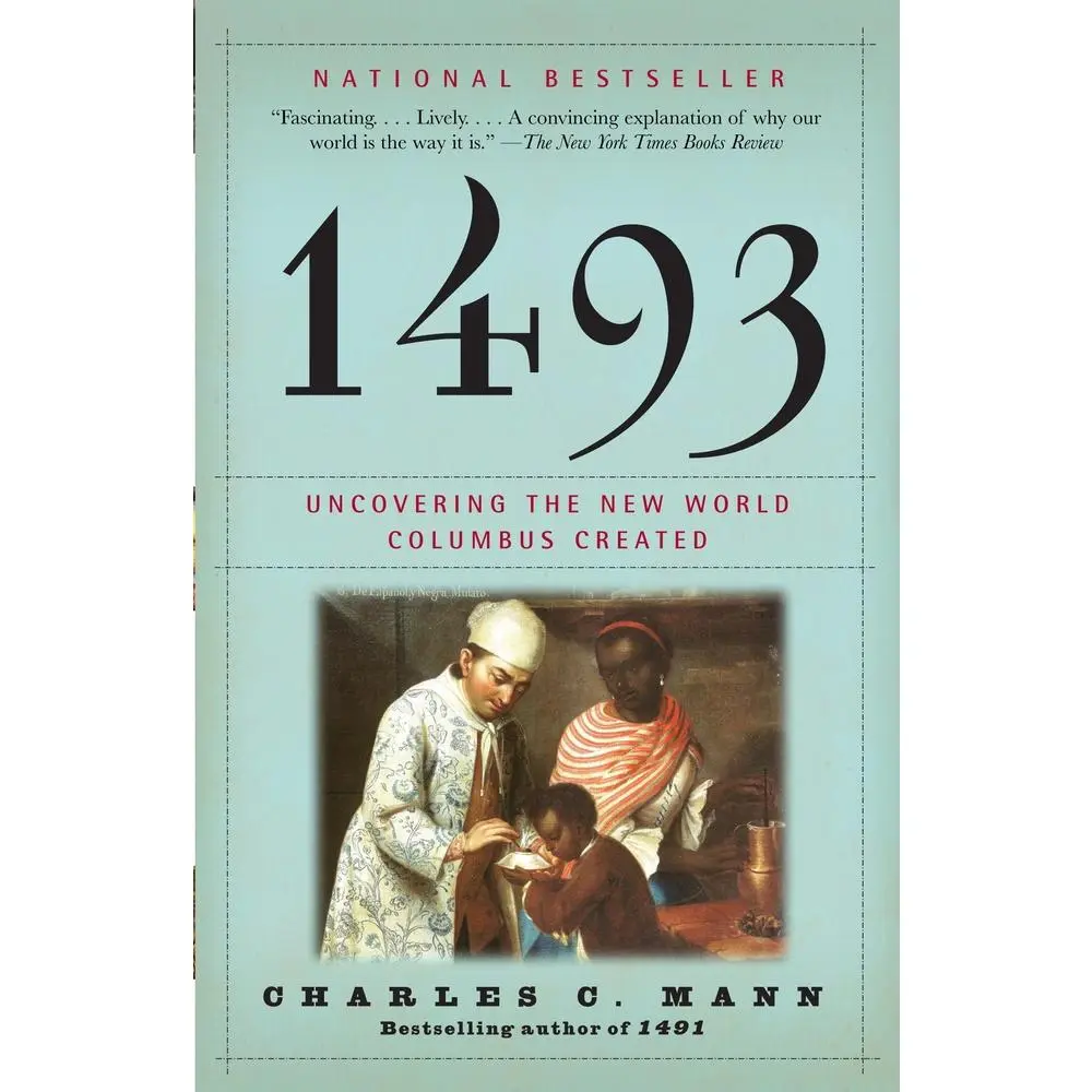 Used Like-New Book - 1493: Uncovering the New World Columbus Created by Charles C. Mann (Softcover, 720 Pages, 1.51 lbs, English) - Economic History, Latest Research for Anthropologists