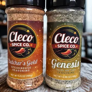 Cleco Spice Co. Cleco Signature Seasoning Bundle - Butcher's Gold Steakhouse & Genesis Garlic & Herb Seasonings