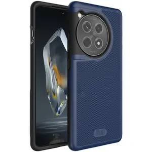 TUDIA DualShield Grip Designed for OnePlus 12R Case 5G (2024), [MergeGrip] Military Grade Dual Layer Shockproof Slim Tough Heavy Duty Protective Phone Case - Indigo Blue