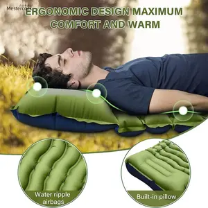 Camouflage Inflatable Sleeping Pad - Portable Outdoor Survival Gear Wide Comfy Air Mattress for  Camping Hiking Backpacking Your Wild Adventure Throne