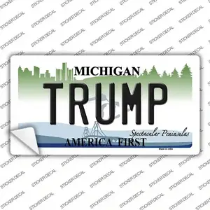 Trump Michigan Novelty Sticker Decal