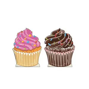 212 MAIN Advanced Graphics Cupcakes Cardboard Cutout Standup - 38x28 in. Large Home Decor, Party Print Display for Home & Photo Use, Event Accessory