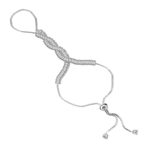 Aprilery IHand Chain Jewelry Finger Bracelet Women with Ring to Bracelet Chain