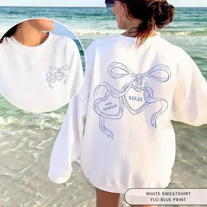 Heart Locket Custom Bride Sweatshirt, Future Mrs, Couples Crewneck, Wedding Day of Bride, Anniversary Gift, For Newly Engaged, Coquette Bow gift t-shirt X