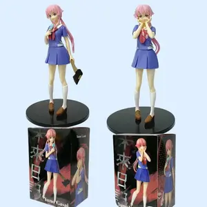 Future Diary REDIAL Yuno Gasai Yukiteru Amano School Uniform Anime Figurine Bishoujo Model Toy Fans Birthday Holiday Gifts