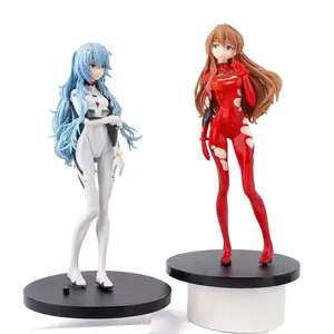 EVA series long hair red dress Ayanami Rei Asuka theatrical version standing model anime figure