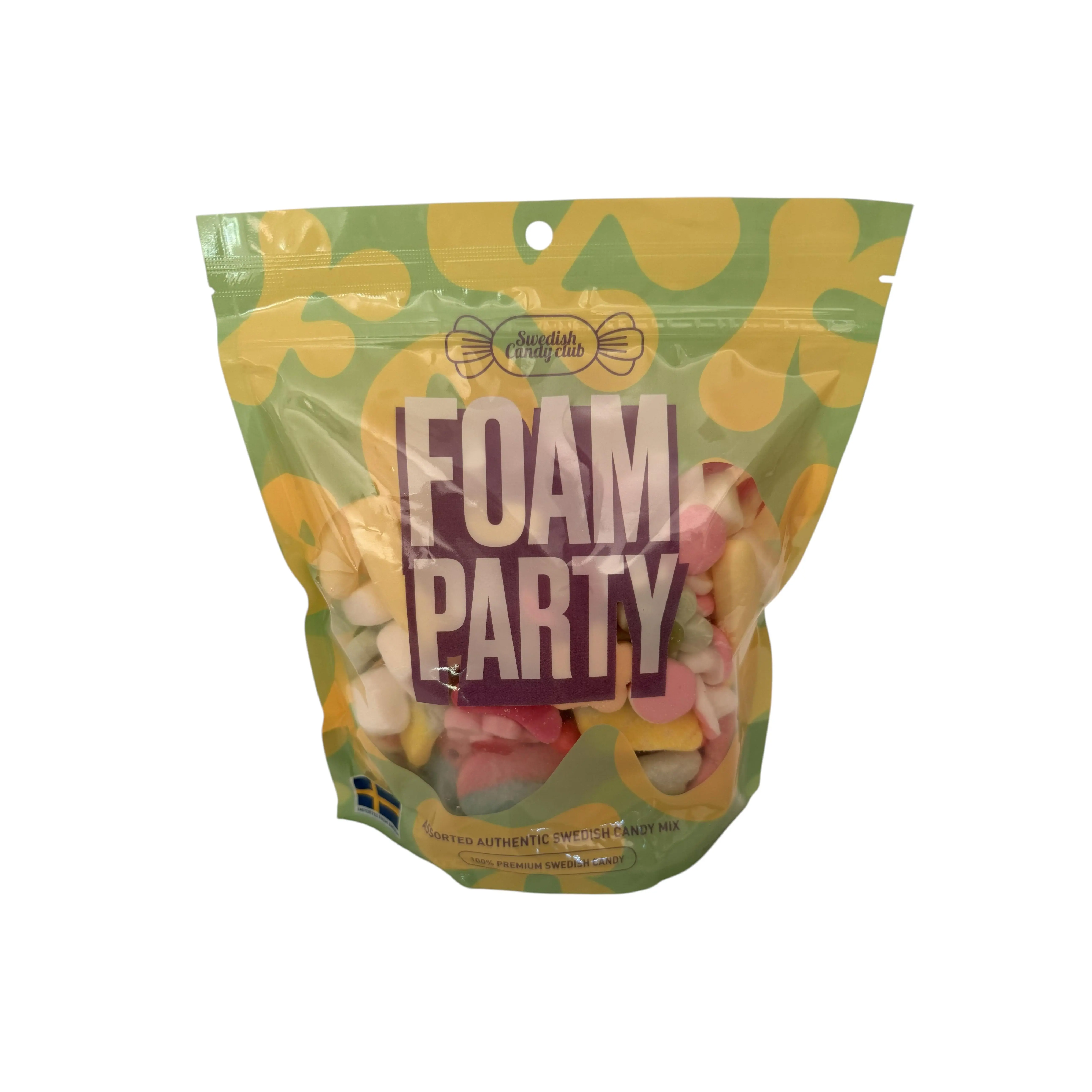 Swedish Candy Club - Foam Party - 1.5 lbs Assorted Authentic Swedish Foam Candies Swedish Candy Club - Foam Party - 1.5 lbs Assorted Authentic Swedish Foam Candies