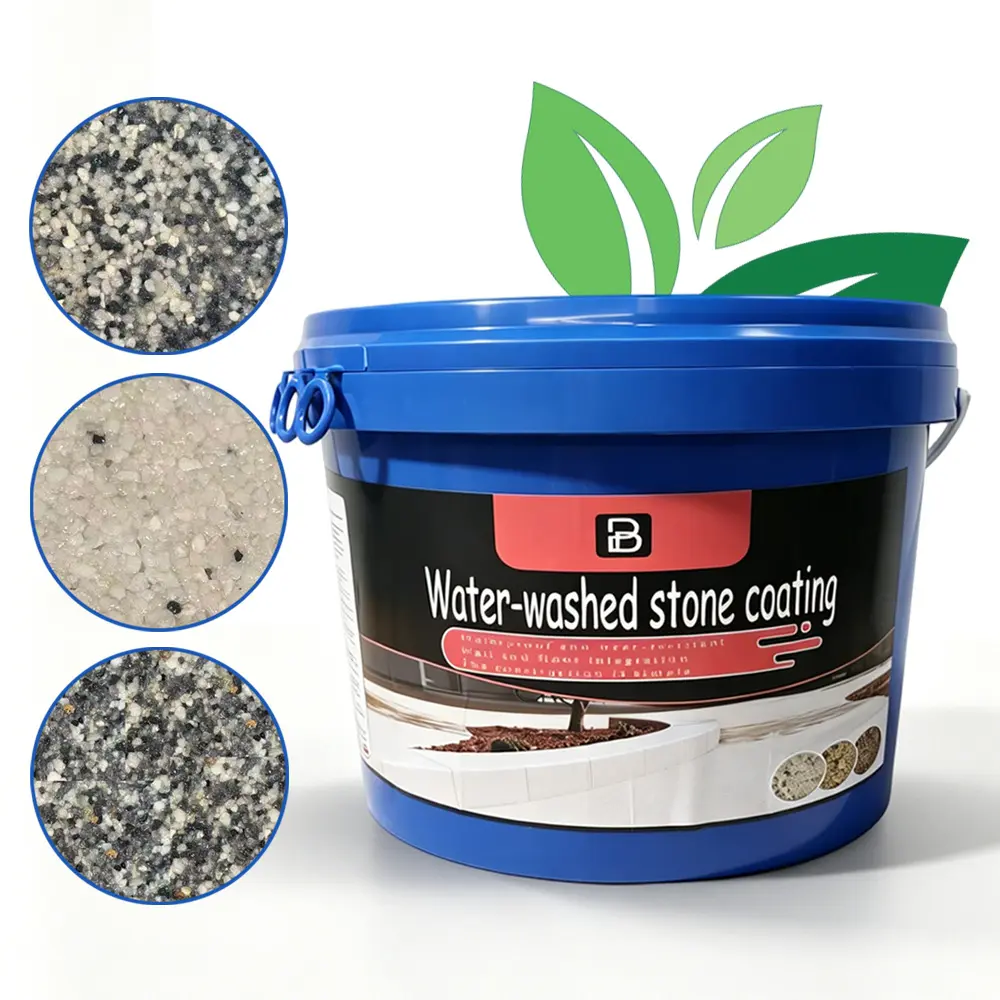 Natural Stone Epoxy Floor Coating Kit - DIY Concrete Paint for Garage Floors, 0.14 gal, Multi-Size, Stone Look, Durable Washable Finish for Beginners (Modern Grey, Black, White), 0.14 Gallons