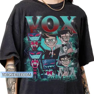 Vintage 90s Graphic Style Vox Hazbin Hotel T-shirt, Retro
