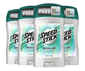 Speed Stick Men's Deodorant, Regular, 3 Ounce, 4 Pack
