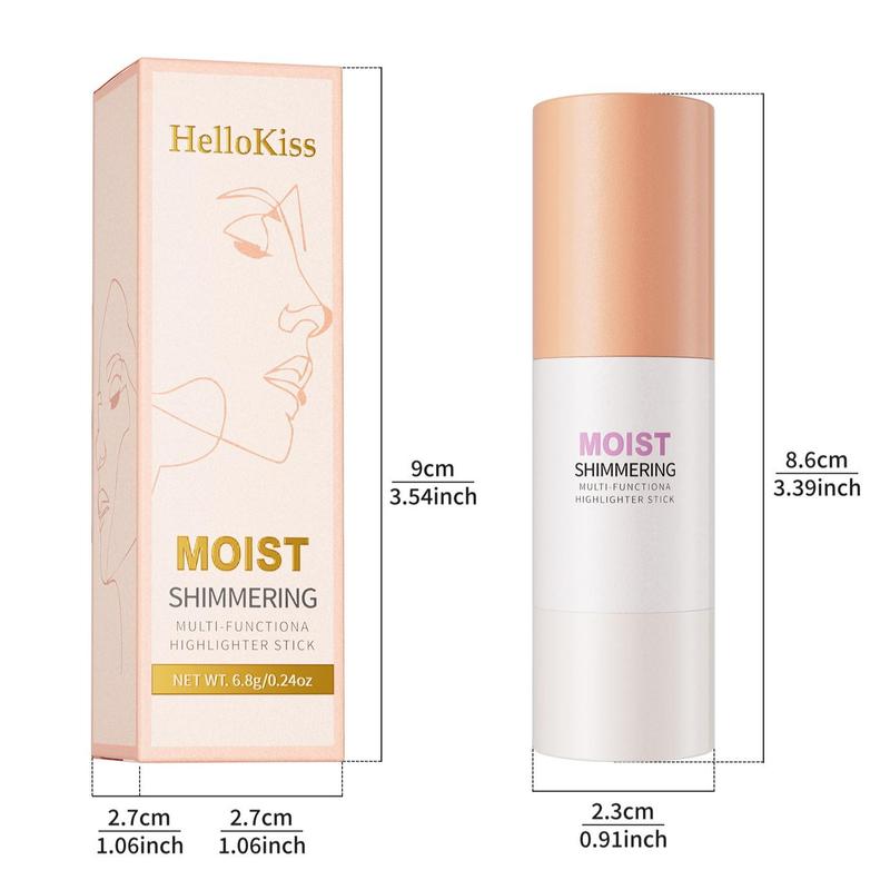 Radiant Glow Highlighting Stick - Moisturizing & Luminous Cream-Based Contouring Stick for Flawless Finish - Portable & Easy Application for Everyday Use