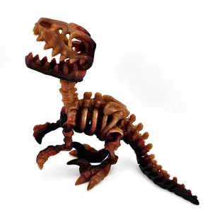 Prospect 3D - Large Raptor Skeleton – 3D Printed Dinosaur Fossil Model (Bone Yard Collection)