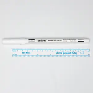 WHITE STERILE SURGICAL MARKER AND RULER SET