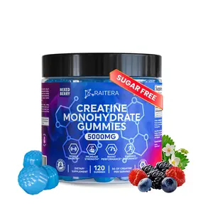 REAL Creatine Monohydrate Gummies 5000mg for Men and Women, Only 3 Gummies Per Serving, Vegan Creatine Chews for Muscle Growth, Muscle Endurance, Workout Recovery, Zero Sugar, Easy to Digest, No Bloating
