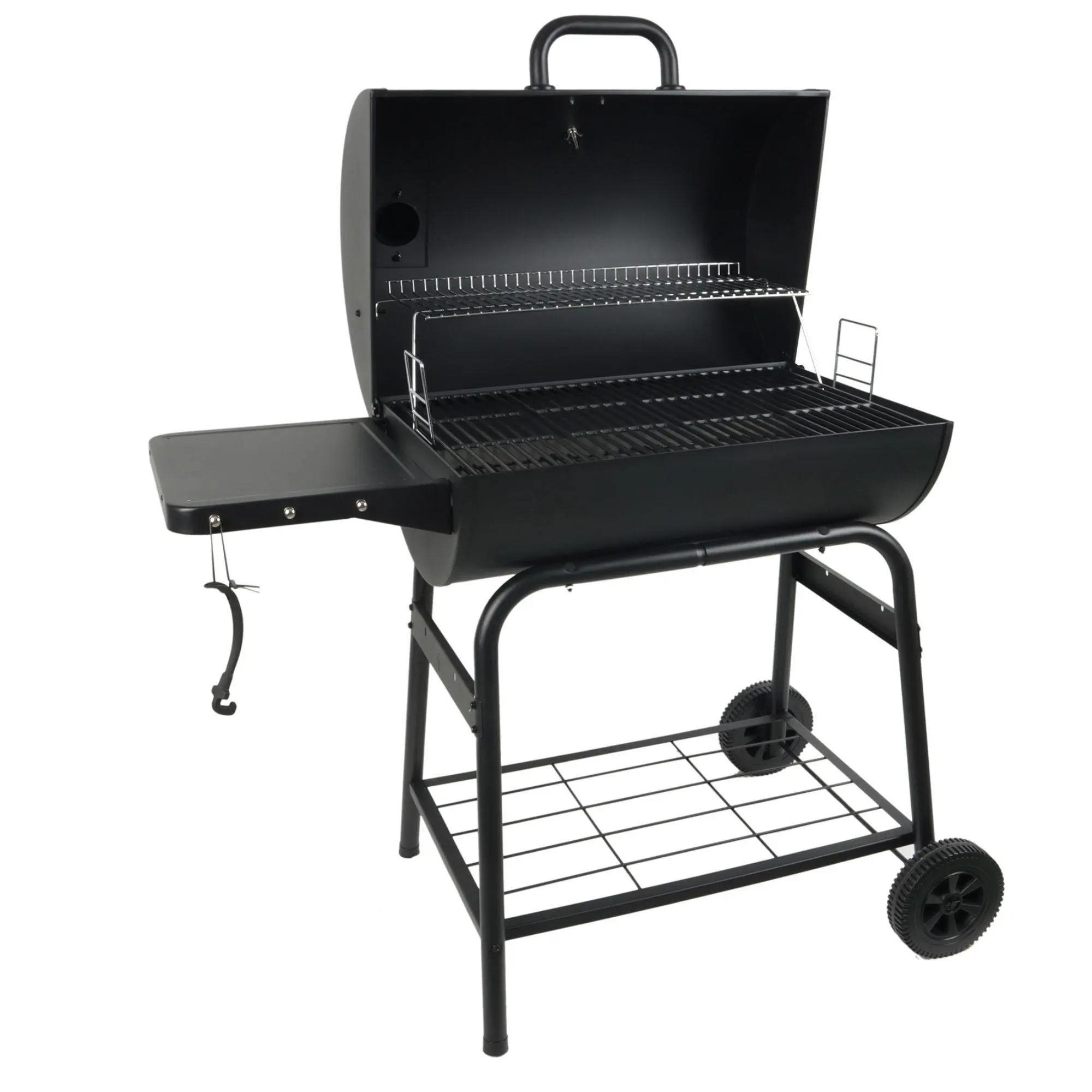 Grill Boss 30" Charcoal Barrel Grill, Adjustable Grate Large Cooking Area, Black Grill Boss 30" Charcoal Barrel Grill, Adjustable Grate Large Cooking Area, Black