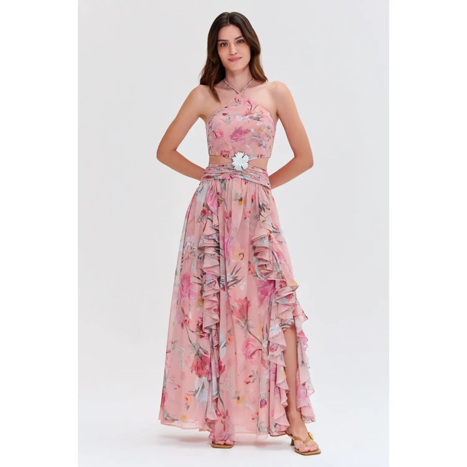 LILY FLOWER CUT OUT DRESS