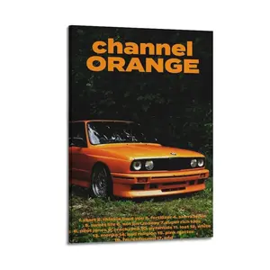 Frank Ocean Channel Orange Poster for Bedroom Aesthetic Canvas Wall Art Living Room Posters Painting Picture Print Modern Family Decor Artist Bathroom Poster