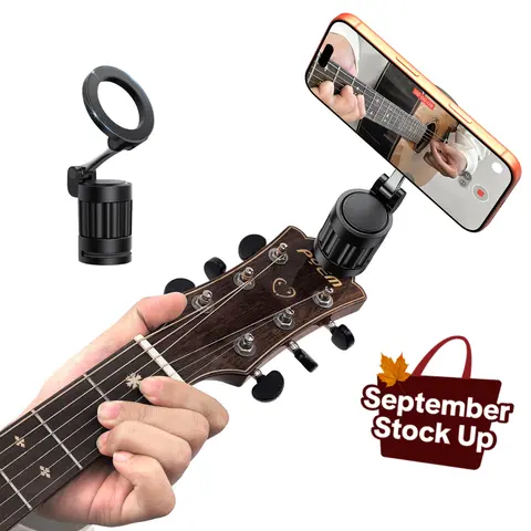 OMOTON TP01 Magnetic Phone Grip & MagSafe-Compatible Guitar Cellphone Mount - 360° Rotatable Folding Adjustable Stand, Airplane Travel Essential for iPhone 17/16/15/12 Pro Max Air #DealsForYouDays