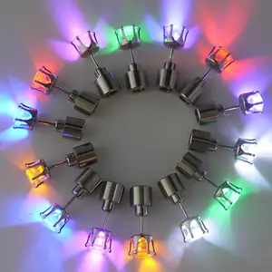 LED Light Up Rhinestone Decor Earrings, 14pcs/set Colorful Glitter Earrings, Night KTV Luminous Earrings, Party Decoration Supplies & Party Gift for Friend