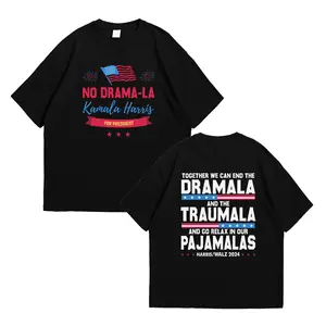 NoDrama-la 2sides T-Shirt, Sweatshirt, Hoodie, Kamala Harris Shirt, Vote Shirt for Men & Women, Comfortable Cotton Shirt