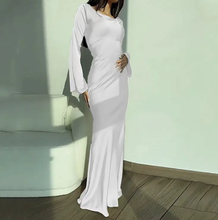 long sleeve dress dresses Alison Long Sleeve Maxi Dress - Cream