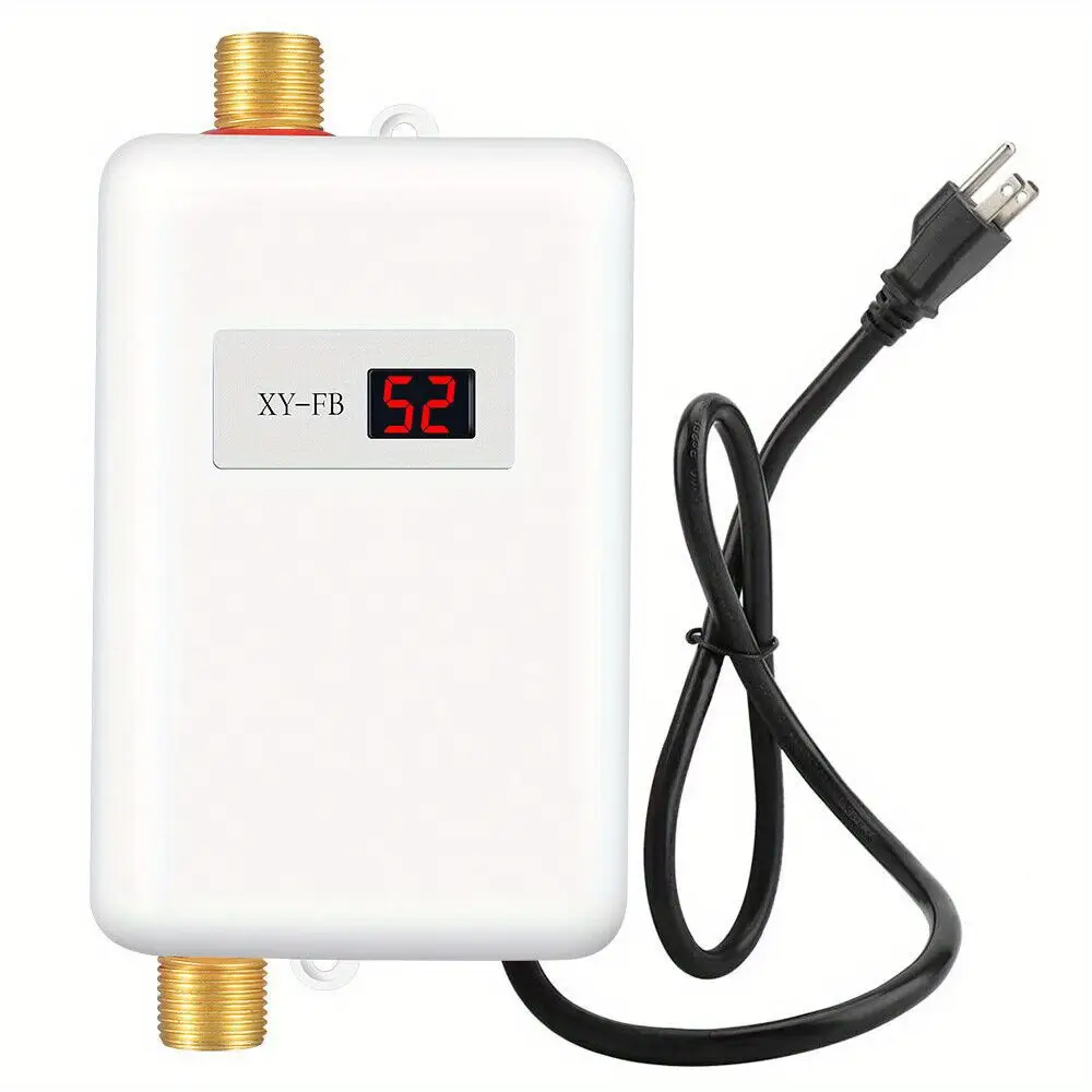 110V Kitchen Electric Hot Tankless Water Heater Sink Instant Boiler Bathroom