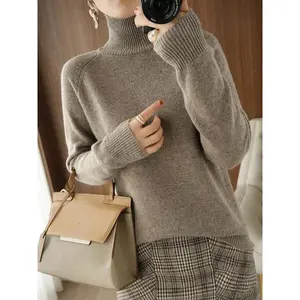 Fashion Basic Autumn Winter  Merino Wool Sweater Mock Neck Cashmere Pullover  Solid Color Soft Long Sleeve Clothing Tops #           Streetwear #           Autumn Outfit Inspiration #           ootd.. #           Knitted Top