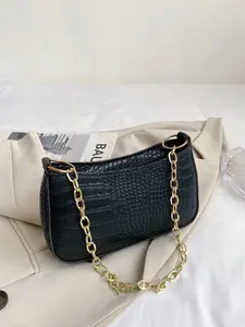 Women's Lightweight Casual Mini Crocodile Embossed Chain Bag For mother,girlfriend,mom,Office,College,Work ,Business,Commute,Outdoors, Travel, Outings