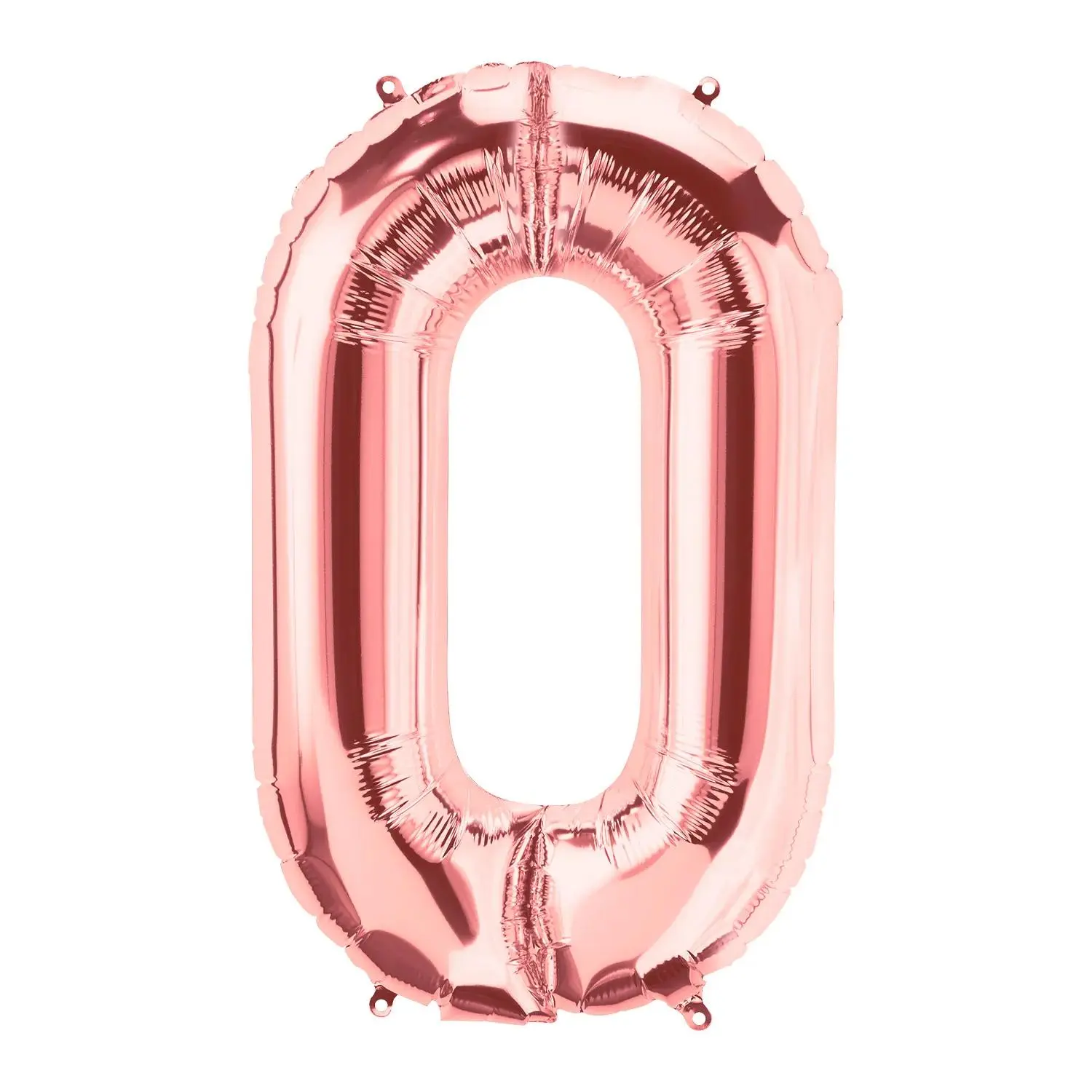O-Shaped Rose Gold Letter 34" Mylar Balloon