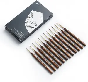 Artify Miniature Paint Brushes Set, 12pcs Fine Detail Brushes with Multiple Same Sizes, Precision Brushes for Miniature Painting, Models, Figurines & Crafts