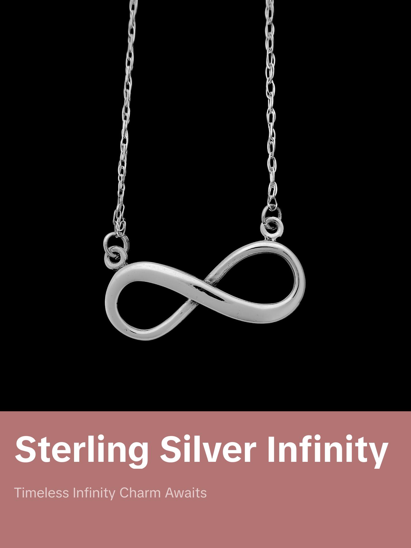 Infinity Necklace, 925 Sterling Silver Pendant, Infinity Pendant, Eternity Necklace, Forever Necklace, Silver Infinity Necklace