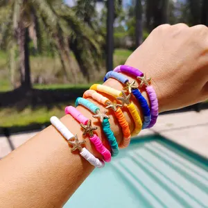 starfish clay beaded bracelets