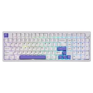Epomaker Galaxy100 1800 ANSI Layout VIA Gaming Wireless Keyboard with Knob - Aluminum Gasket Keyboard with Cushioning Materials South-Facing RGB Backlight Hot-Swappable Tri-Mode USB-C/BT 5.0/2.4GHz creamykeyboards TikTokShopfalldealsforyou