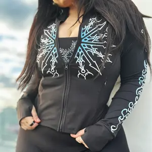 BBL ICE MOMMY - BLACK ZIP UP JACKET