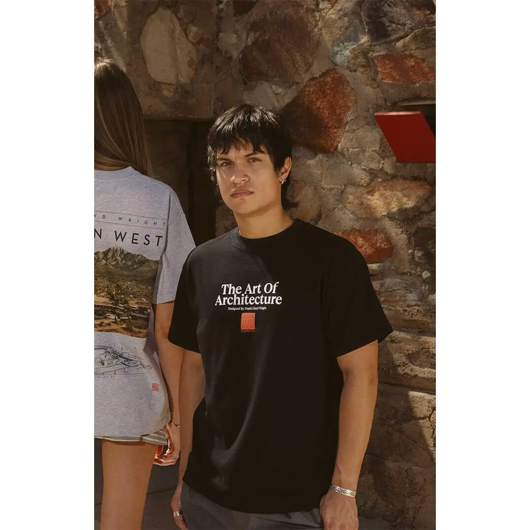 PacSun Men's Frank Lloyd Wright Art of Architecture T-Shirt - Multicolor