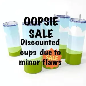 Oopsie Sale Discounted 20oz Tumblers with Minor Flaws Portable Washable Reusable Water Bottles Drinkware Color Not Bright Beverage Mugs Bottled