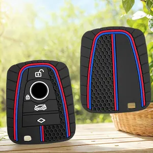 New Car Remote Smart Style Silicone Key Case Cover for BMW I3 I8 Series 2014 2016 2017 Protect Shell Accessories Car Key Protector Car Key Accessory FOB