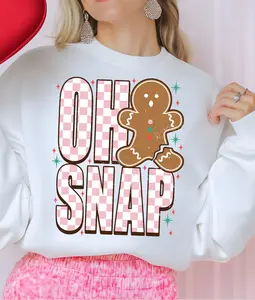 Oh Snap Gingerbread DTF Transfer