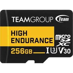 Endurance 256GB Micro SDXC UHS-I U3 V30 4K 100MB/s Flash Memory Card for Monitoring, Support 4K & Full HD Video Recording