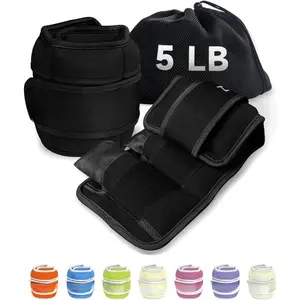 Adjustable Ankle Weights for Women Men and  | 1 Pair 5 10 15 18 20 Lbs  Wrist Ankle Weight Straps for Yoga, Walking, Running, Aerobics, Gym, Dance, Pilates, Cardio