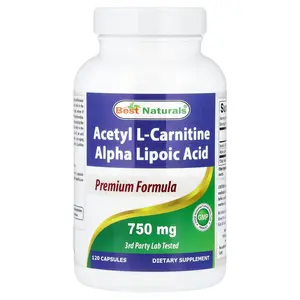 Best Naturals Acetyl L-Carnitine Alpha Lipoic Acid, 120 Capsules