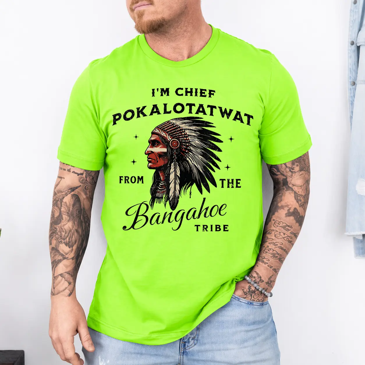 I'm Chief Pokalotatwat from The Tribe Indigenous Native T-Shirt