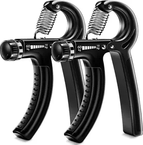 Grip Strength Trainer, 2 Pack 11-132 lbs, Forearm Strengthener, Hand Squeezer Adjustable Resistance, Hand Grip Strengthener for Muscle Building and Injury Recovery