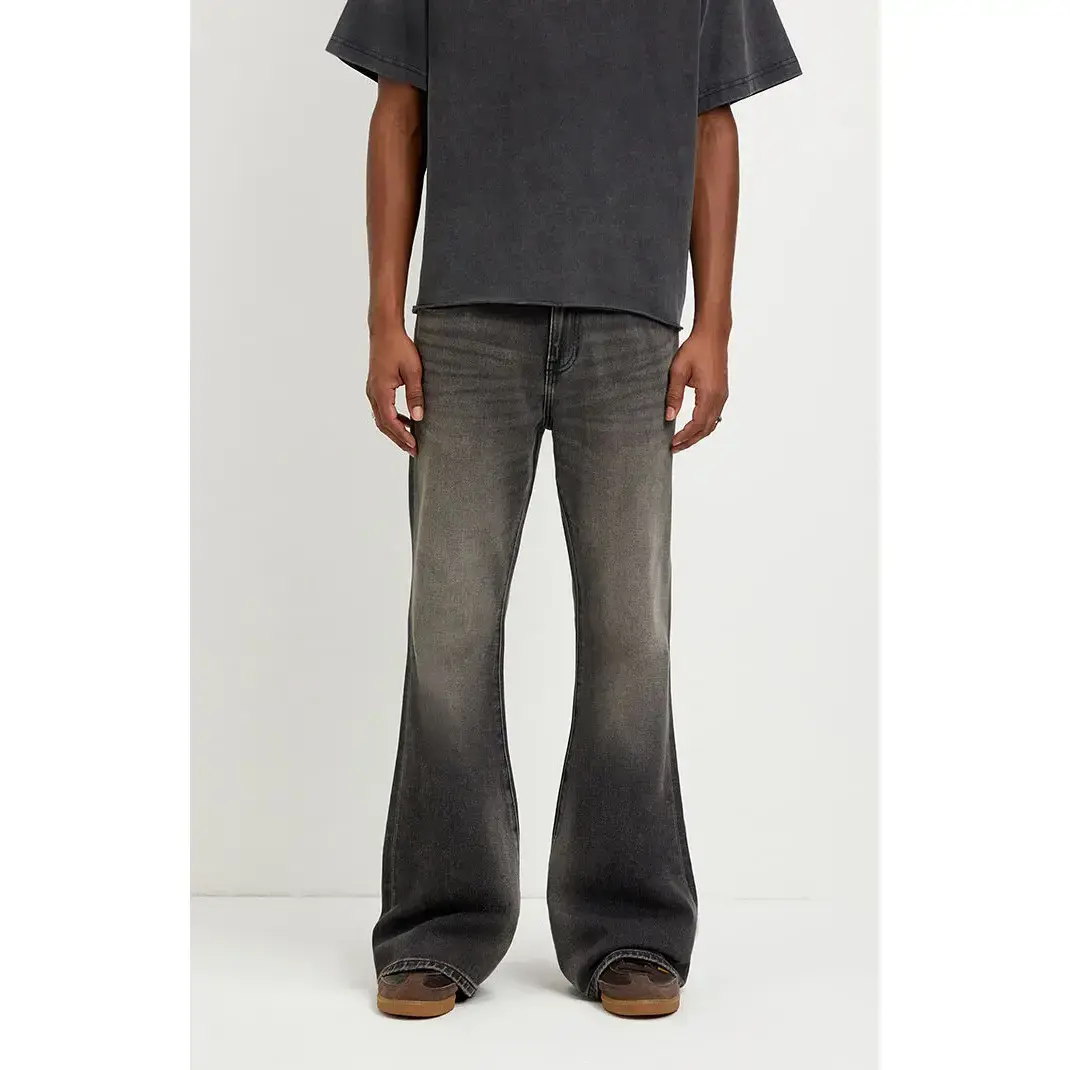 Pacsun Men's Jordan Baggy Bootcut Jeans Washed Black Pacsun Men's Jordan Baggy Bootcut Jeans Washed Black
