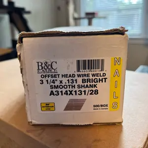 Framing nails - New in box - 3-1/4 x .131